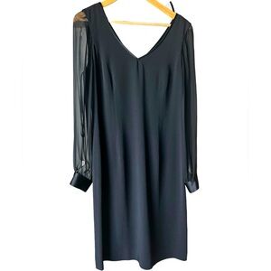 Teri Jon100% Silk black dress Size 10